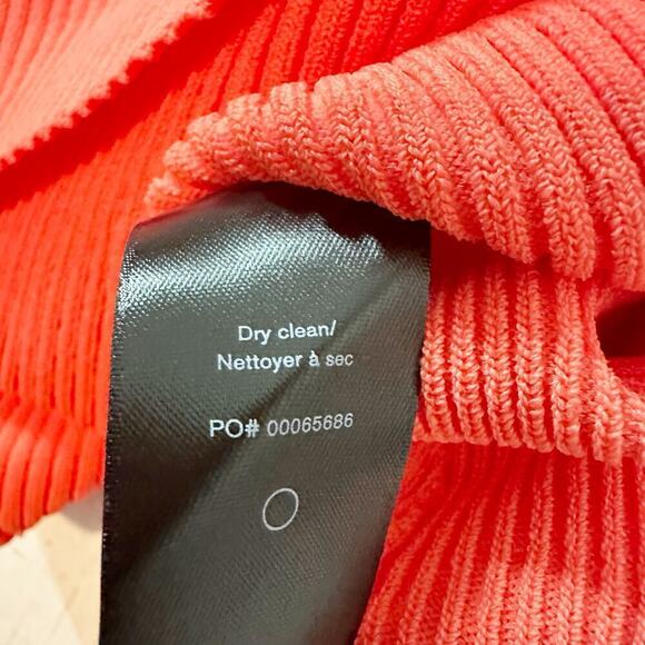 Rag & Bone Asher Ribbed Stretch Tank Size Large Coral Casual - Picture 4 of 9